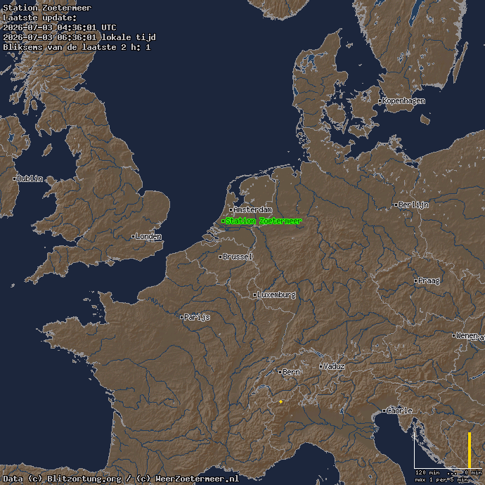 onweer weerzoetermeer West Europa